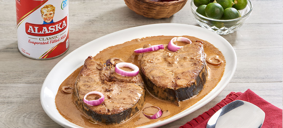 Classic Tanigue Steak in Milky Soy - Alaska Nanay Club