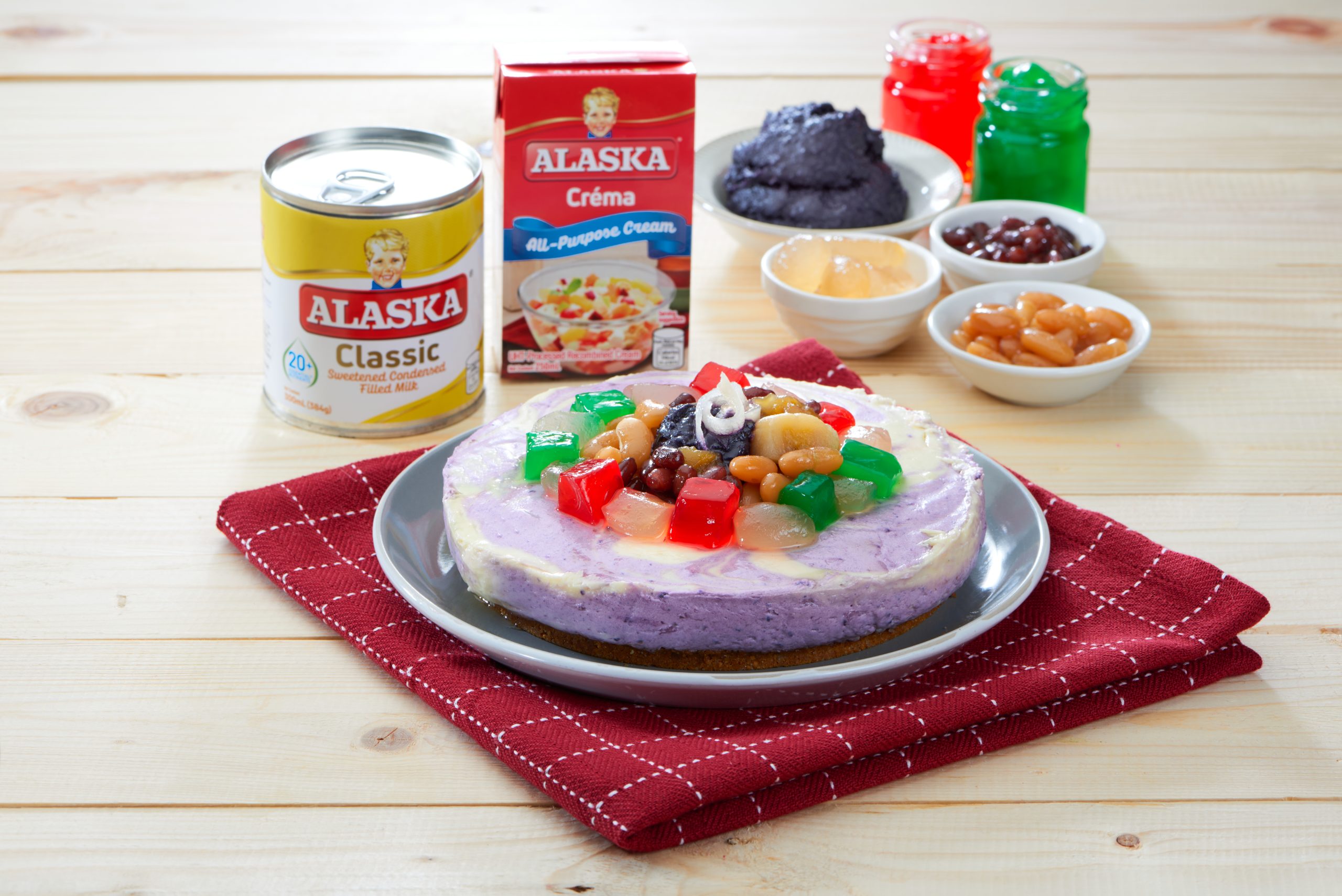 Creamy No Bake Halo-Halo Cheesecake - Alaska Nanay Club