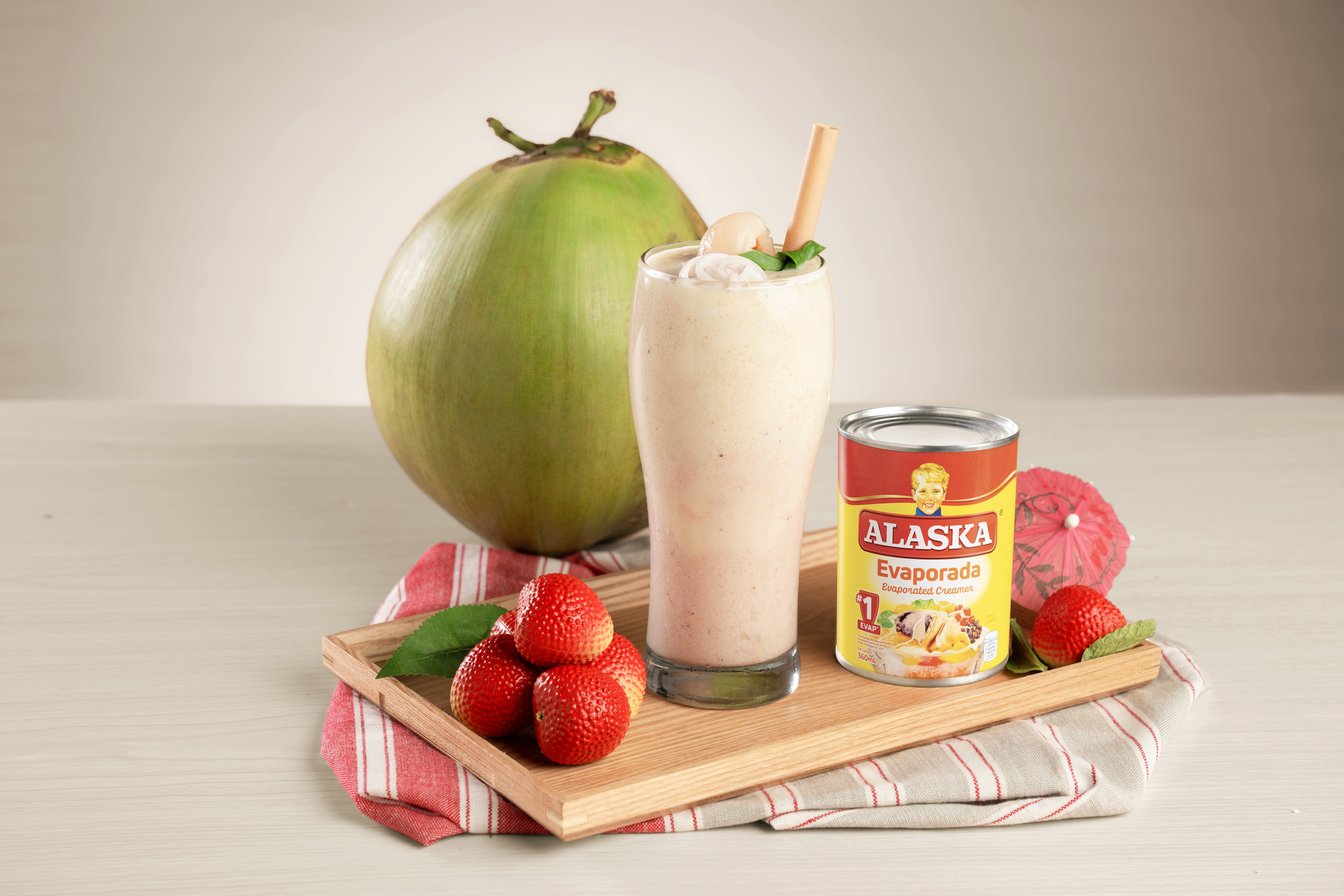 Buko Lychee Shake - Alaska Nanay Club